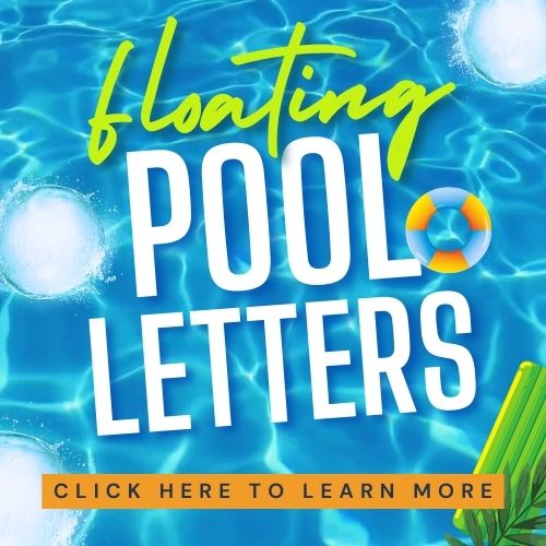 learn more floating pool letters melbourne event letters floating pool sign floating logo polystrene letters foam letters logos signs