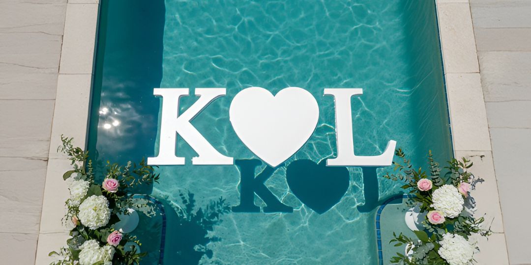 1 pool letters laying flat pool letters pool signs floating pool letter australia melbourne pool events